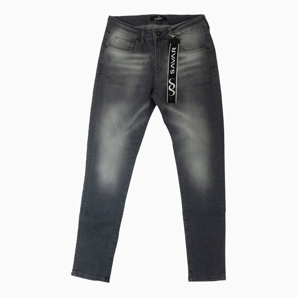 Savar Men's Basic Light Grey Denim Pant (Brand New)